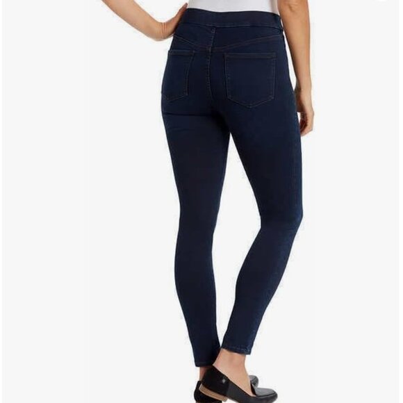 Gloria Vanderbilt Women's Pull-on Comfort Jeans High Rise - Dark Blue(Beverly) - Picture 2 of 4